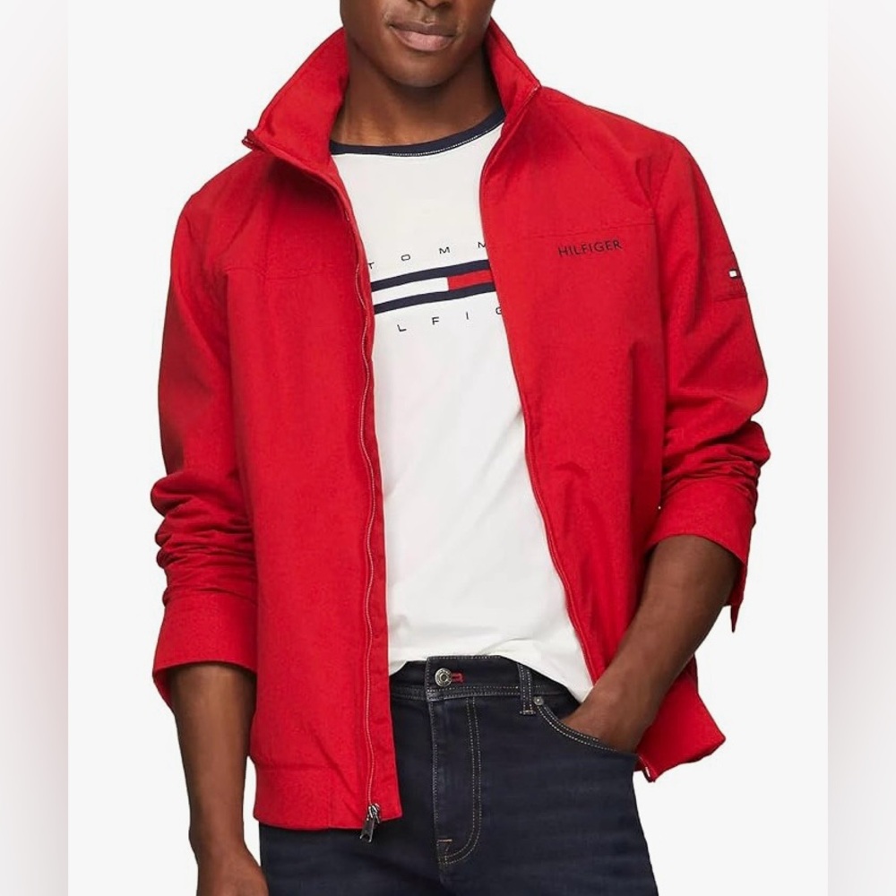 Tommy Hilfiger Water Resistant Regatta Full Zip Men's Jacket